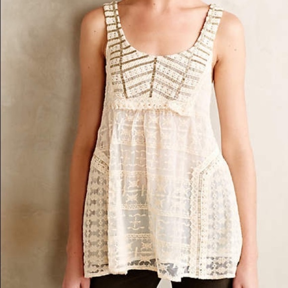 Anthropologie Tops - Anthropologie Vanessa Virginia top blouse GORGEOUS